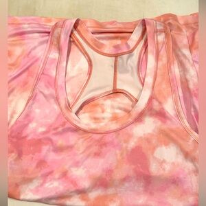 Athleta pastel print tank size L